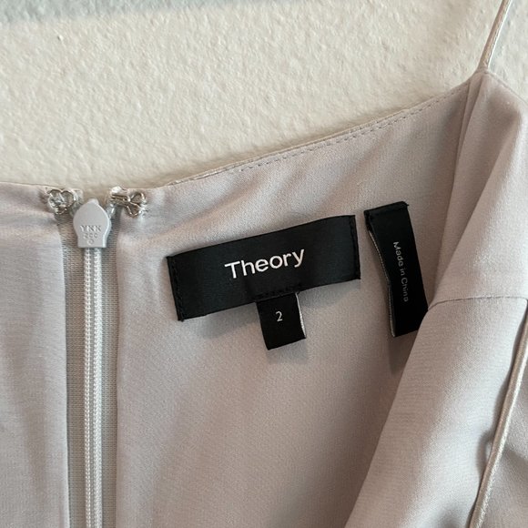 Theory Abbott Satin Slip Dress - Picture 7 of 8